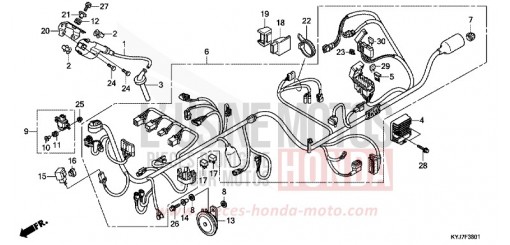 FAISCEAU DES FILS (CBR250RA) CBR250RAD de 2013
